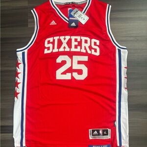 Adidas Philadelphia 76ers Ben Simmons #25 NBA Stitched Jersey Men’s +2 Length XL